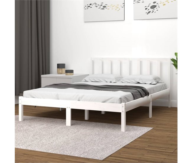 Estructura de cama 160x200 Blanco