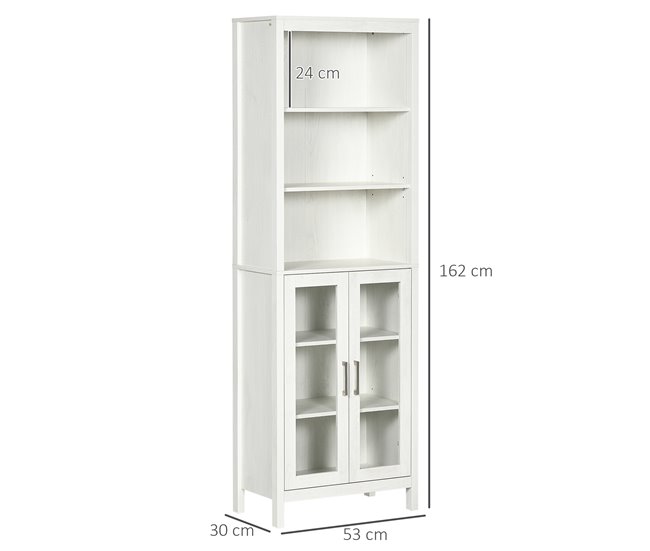 Armario de Baño Melamina de Madera kleankin, hogar - baño Blanco