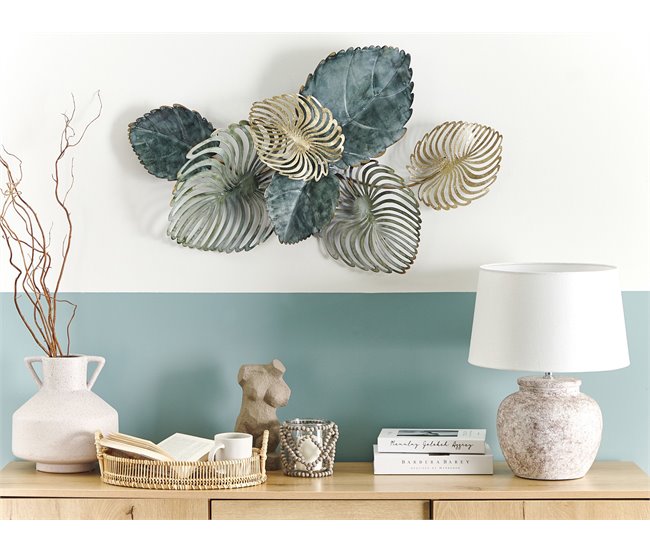 Beliani Decoración de pared MAGNESIUM Azul/ Verde