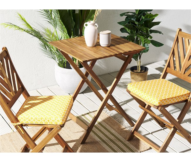 Beliani Cojines de asiento TERNI 34x37 Amarillo