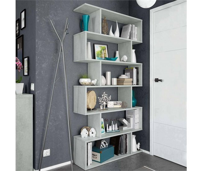 Estante de livros com efeito madeira 80 Gris