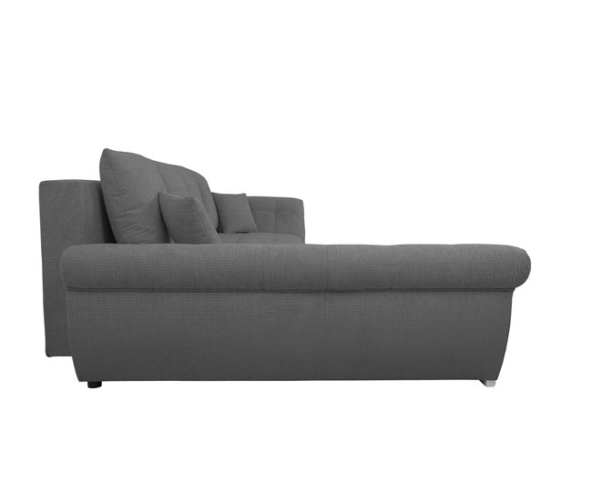 Chaise longue con cama y arcón EDEN Antracita
