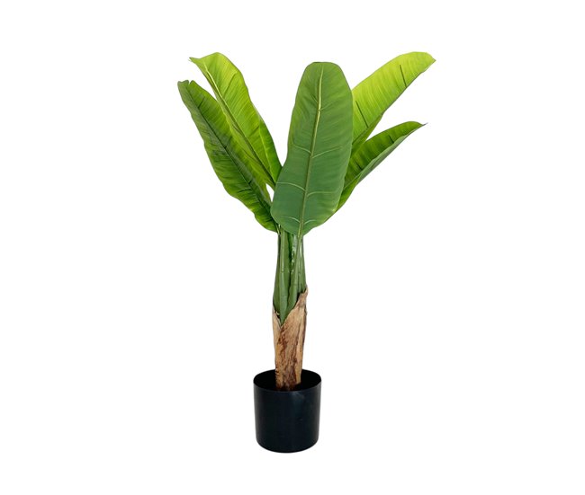 Acomoda Textil – Planta Artificial con Macetero. (Platanero) Verde