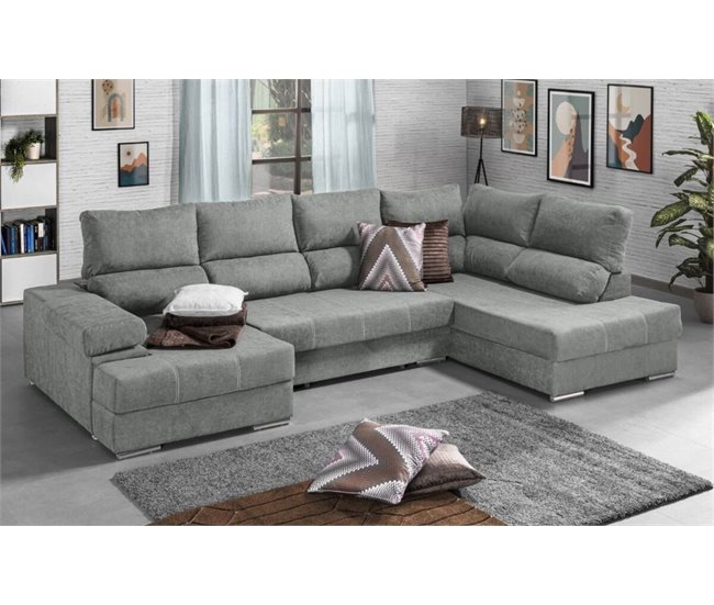 Mega Sofa Cama Chaise Longue Rinconera Italia Arena