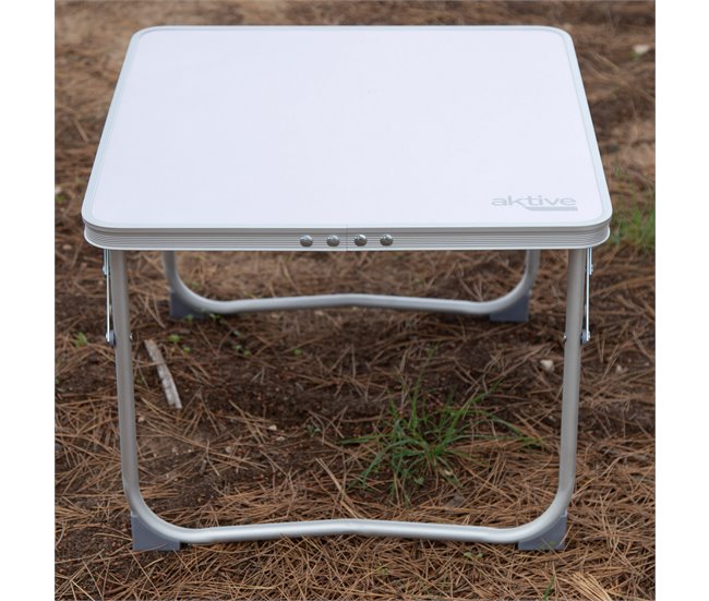 Aktive Mesa plegable pequeña camping antivuelco y ultraligera Malva