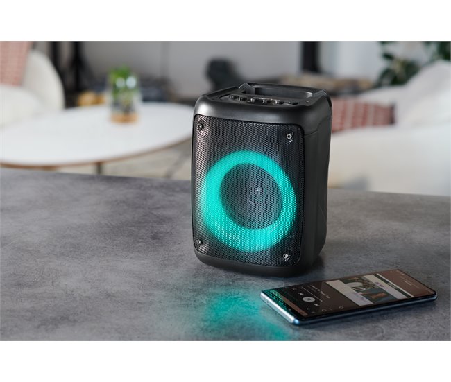 Altavoz inalambrico luminoso Bluetooth Bigben Negro
