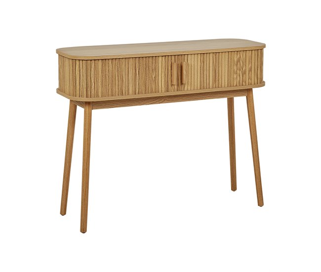 Beliani Mesa auxiliar SELAH Madera Clara