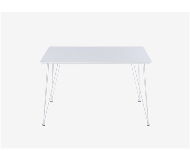 Mesa de cocinaTENESSE fija MDF 120x70cm blanca Blanco