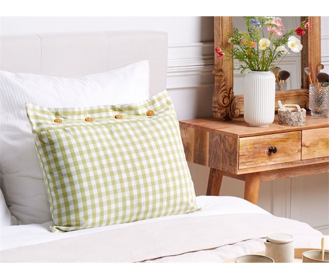 Beliani Cojín decorativo TALYA 40x60 Verde