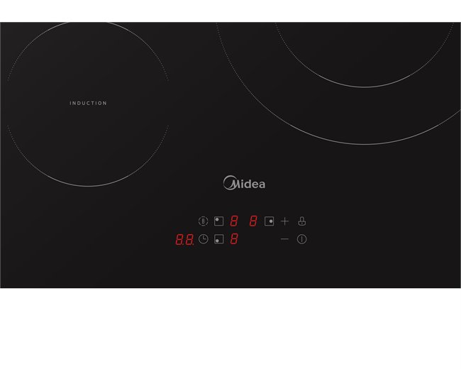 Placa de inducción MIDEA MIH720T239K0 3 zonas 59cm negro Negro