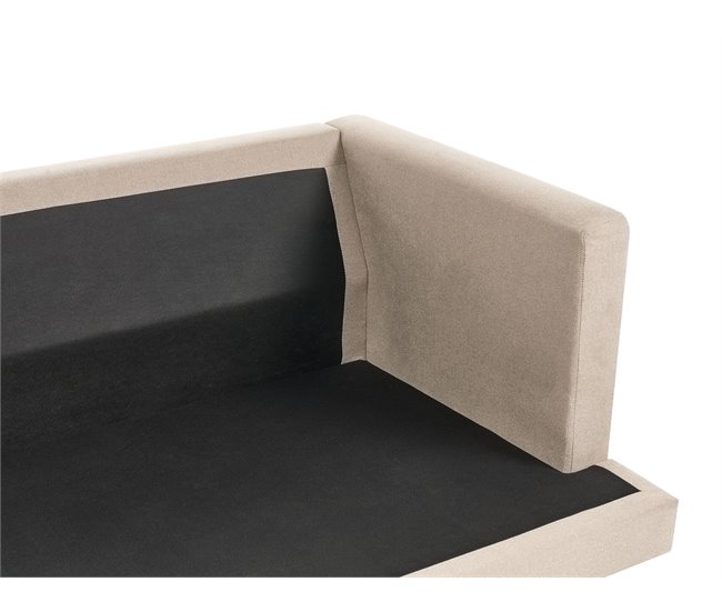 Beliani Sofá de 3 plazas Poliéster JARPEN Beige