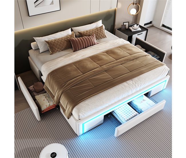 Camas de matrimonio 180x200 Beige