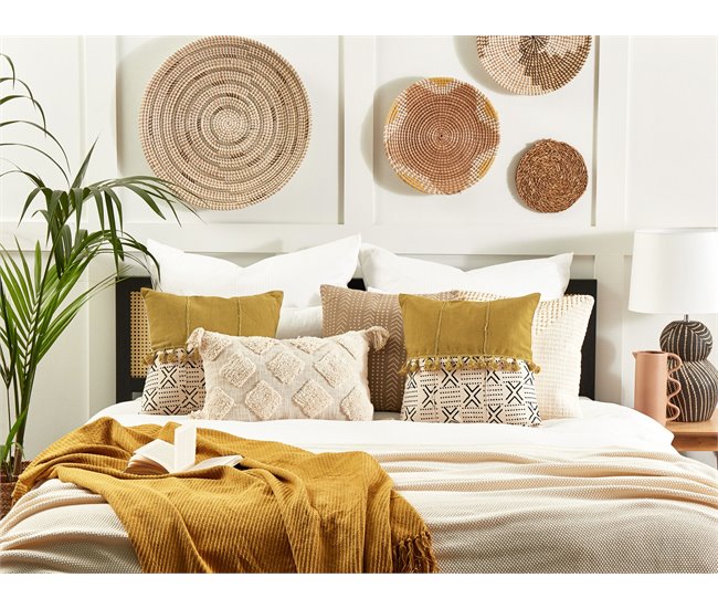 Beliani Cojín decorativo WOODI Multicolor