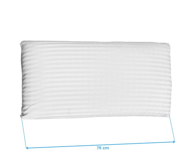 Almohada de Látex Perforada con Funda 75x35 Blanco