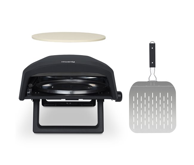 Horno De Pizza A Gas Gino640 H.koenig Negro/ Gris