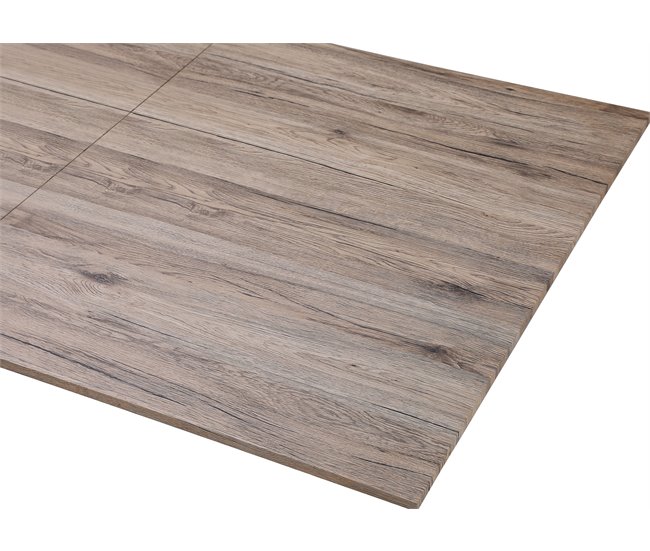 Mesa extensible color blanco OLIVIA Blanco/ Negro