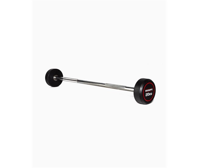 Barra Recta Montada 20Kg - BOOMFIT Negro
