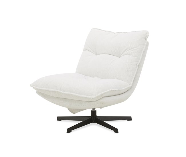 Sillón decorativo rotativo LAIA Beige