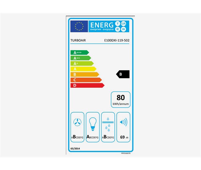 Campana decorativa T invertida TURBOAIR ZOE IX/A Inox