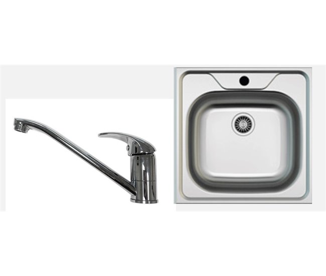 Cocina GILDA 2.0 Derecha Blanco/ Gris
