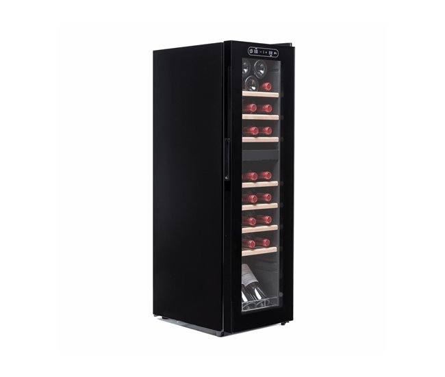 Vinoteca 28 botellas Vinobox 28 PRO2T SLIM Dos zonas de temperatura Compresor Negro