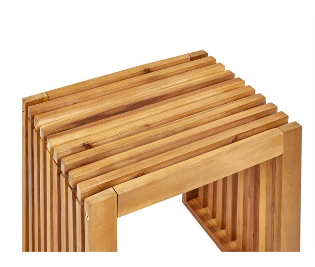 Beliani Conjunto de comedor BELLANO Madera Clara