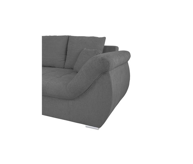 Chaise longue con cama y arcón EDEN Antracita