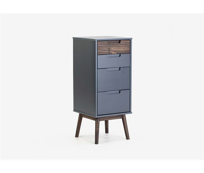 Sifonier 4 cajones NUSSA madera gris Gris