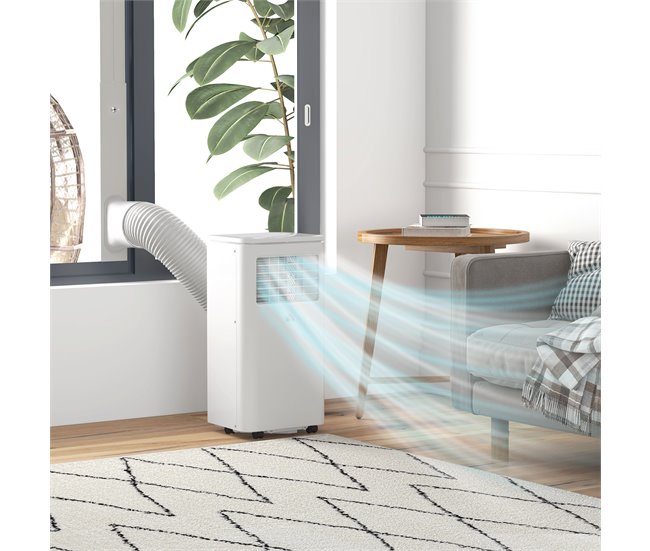 Aire Acondicionado Portátil ABS HOMCOM, hogar - climatización Blanco