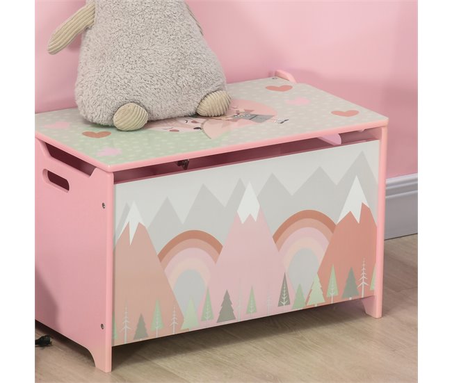 Cajas de Almacenamiento MDF ZONEKIZ 37 Rosa