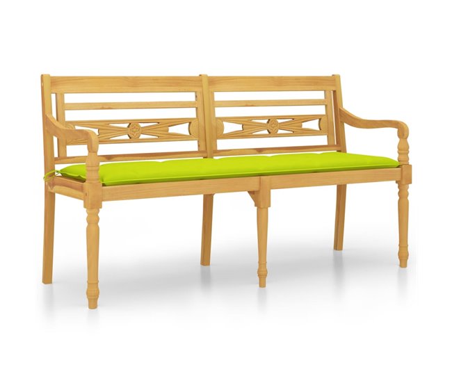 Banco Batavia con cojín 150x51 Antracita