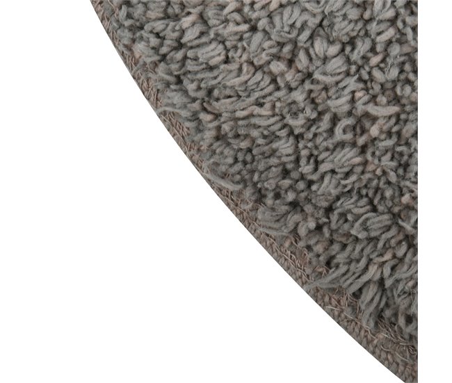 Alfombra de Baño Circular 57x57 Gris Oscuro