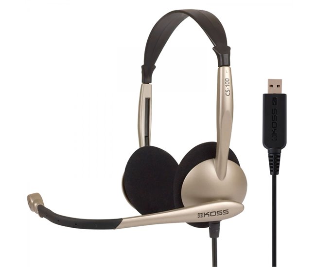 Auriculares con cable KOSS CS100 USB Beige