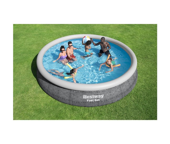 Piscina Hinchable Gris