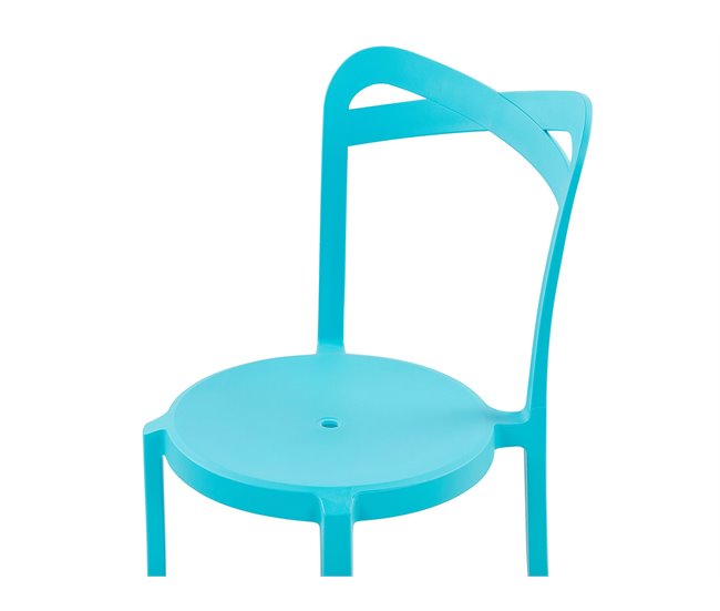 Beliani Conjunto bistro SERSALE/CAMOGLI Turquesa