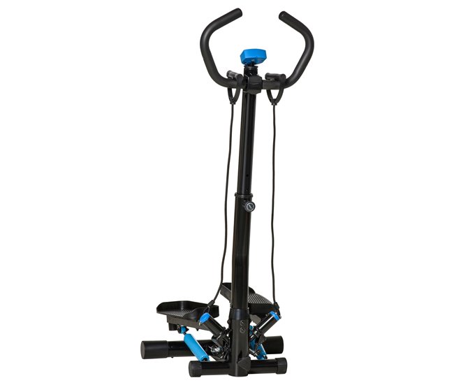 Máquina de Step Acero, ABS HOMCOM, deportes y ocio - fitness Negro