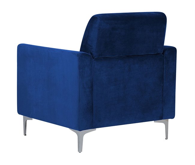 Beliani Conjunto de sofás FENES Azul Marino