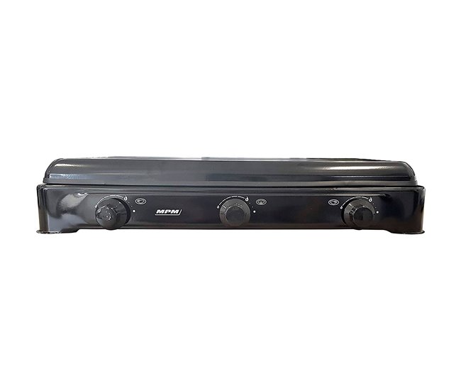 Cocina de gas portátil MPM KN-03/1KB Negro