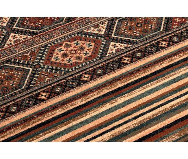 Alfombra de lana KASHQAI 4356 500 Étnico 240x300 Marron