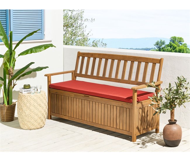 Beliani Banco SOVANA 160x60 Rojo