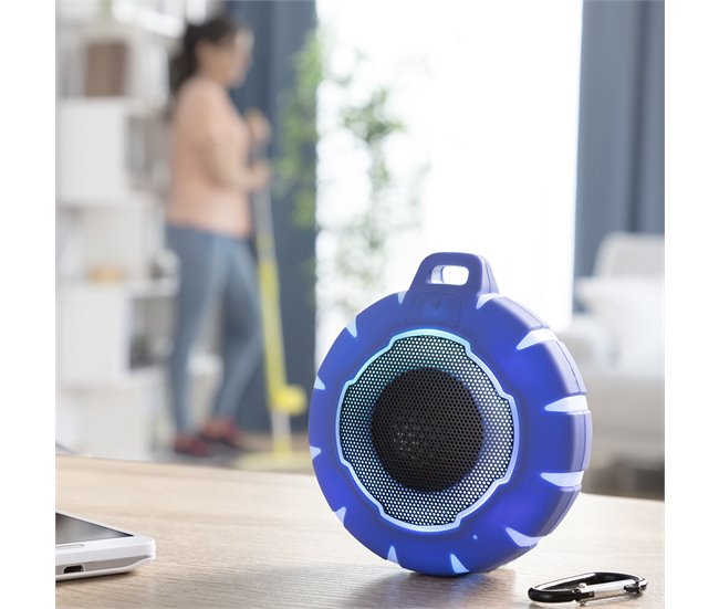 Altavoz Inalámbrico Flotante con LED Negro