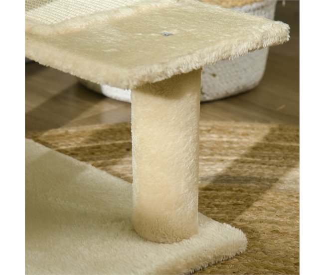 Árbol para Gatos sisal PawHut, mascotas - accesorios para gatos Beige