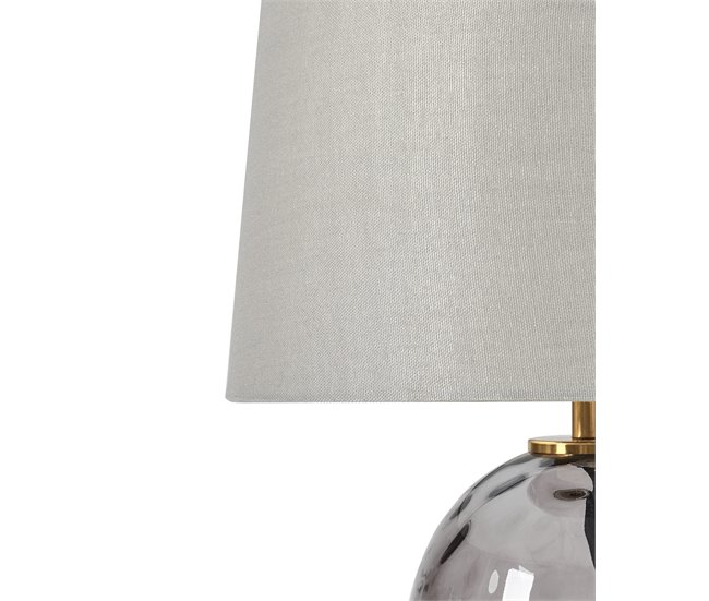 Beliani Lámpara de mesa BONELLI Gris