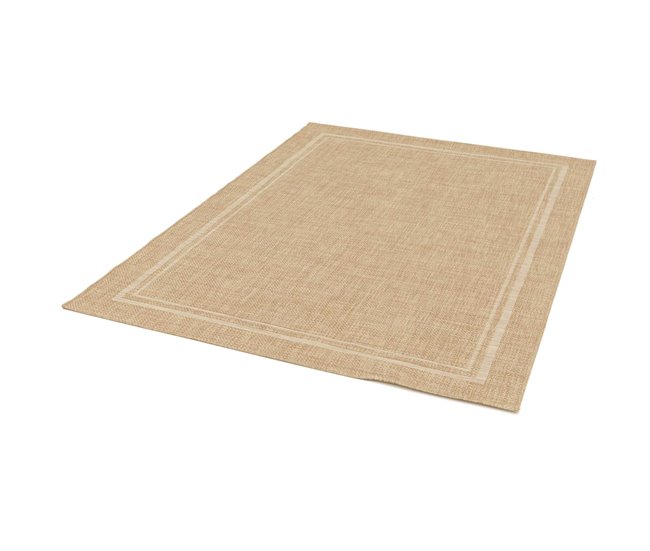 Alfombra de interior/exterior efecto yute GUINEA - ATTICGO 80x150 Beige