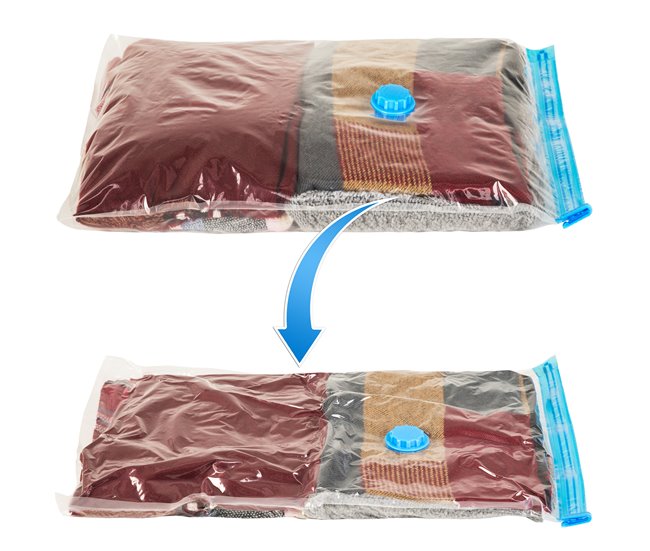 5 bolsas de vacío Transparente
