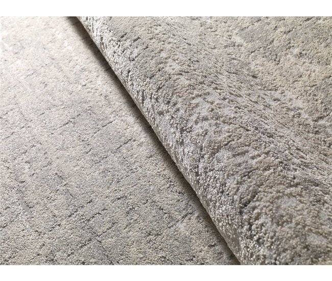 Alfombra geométrica con relieve HL-VINTAGE - ATTICGO 80x150 Crema