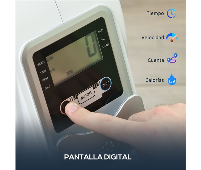 Máquina de Remo Acero, ABS SPORTNOW Blanco