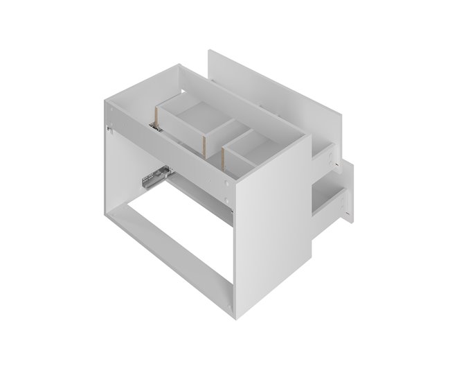 Mueble bajo lavabo encimera Teren 80 Blanco