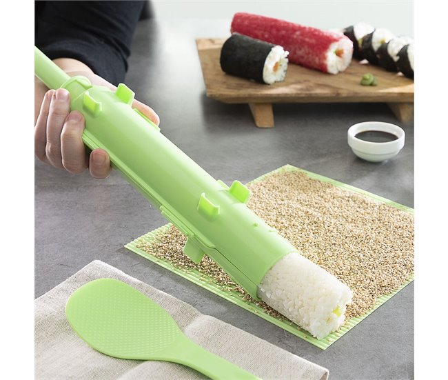 Set de Sushi con Recetas Verde