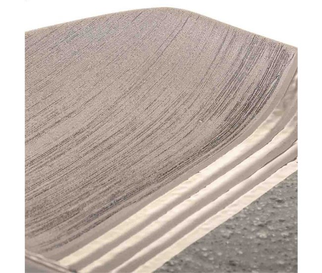 Centro de mesa de cerámica Plateado